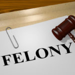 Felony file with gavel on top