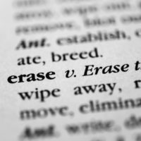 Erase definition in dictionary