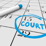 Court Case Day Jury Duty Calendar Date 3d Illustration
